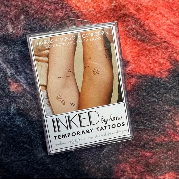 💜 Inked by Dani Temporary Tattoos Zodiac Pack: Earth Signs - NWT - Picture 4 of 7